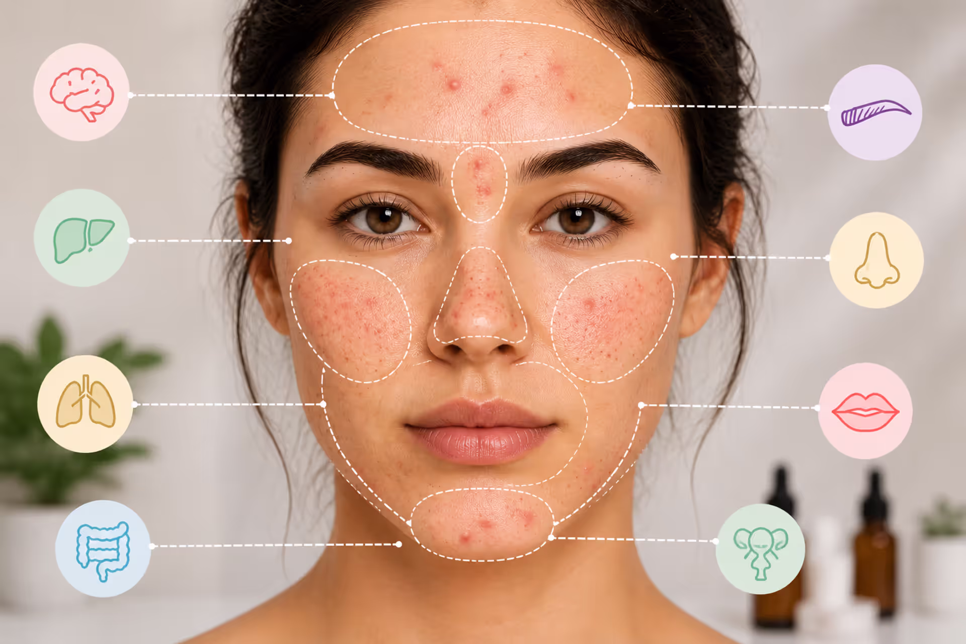 Acne Face Mapping Guide for Understanding Breakout Patterns