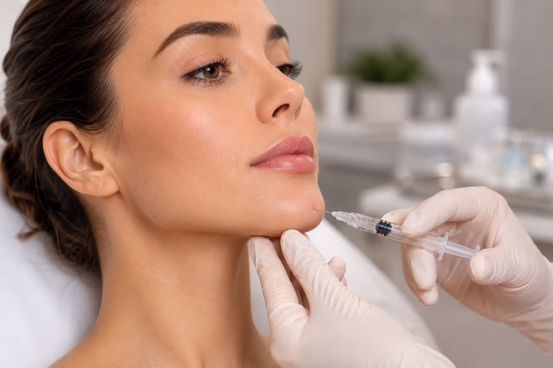 Non-Surgical Chin Filler Treatment for Enhanced Jawline Definition and Facial Balance
